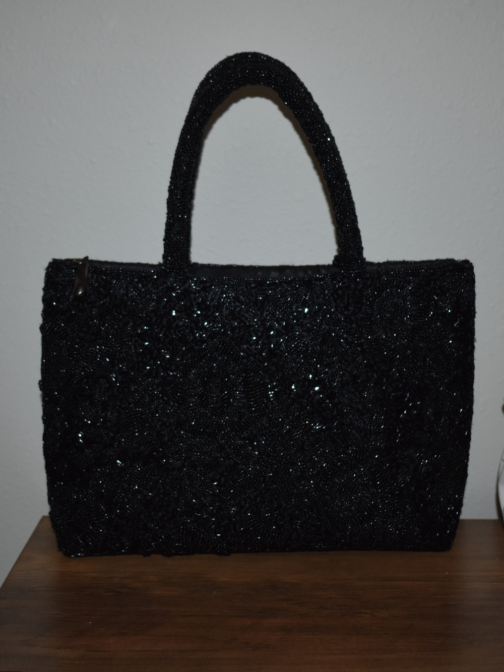 Vintage-style Beaded Tote